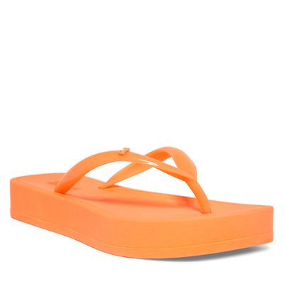 Flip flop borracha laranja
