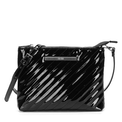 Bolsa Pequena Envernizada Preta