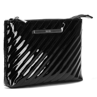 Bolsa Pequena Envernizada Preta