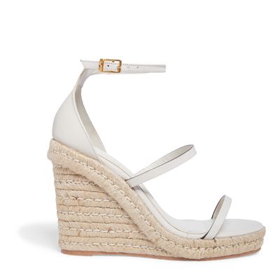 Espadrille Couro Off White
