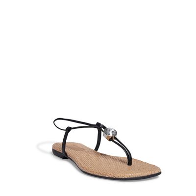Rasteira Napa Soft Palha Preta