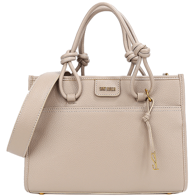 Bolsa Tote Off White Floater Estruturada Alça Nó