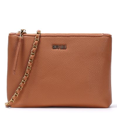 Bolsa Floater Alça Corrente Marrom