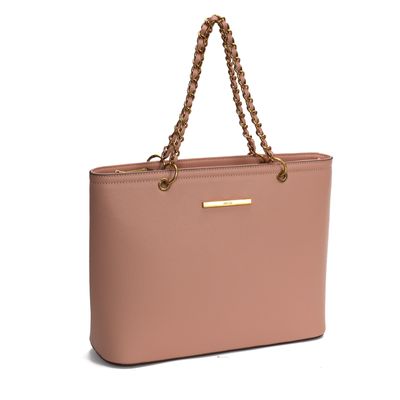 Shopper Floater Alça Corrente Soft Rosa