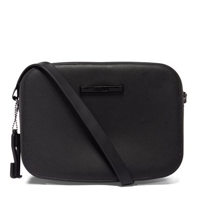 Bolsa Borracha Alça Transversal Preta
