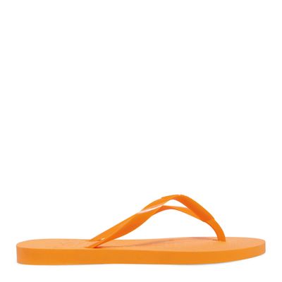 Chinelo Flip Flop Borracha Laranja Neon