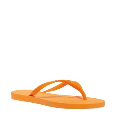 Chinelo Flip Flop Borracha Laranja Neon