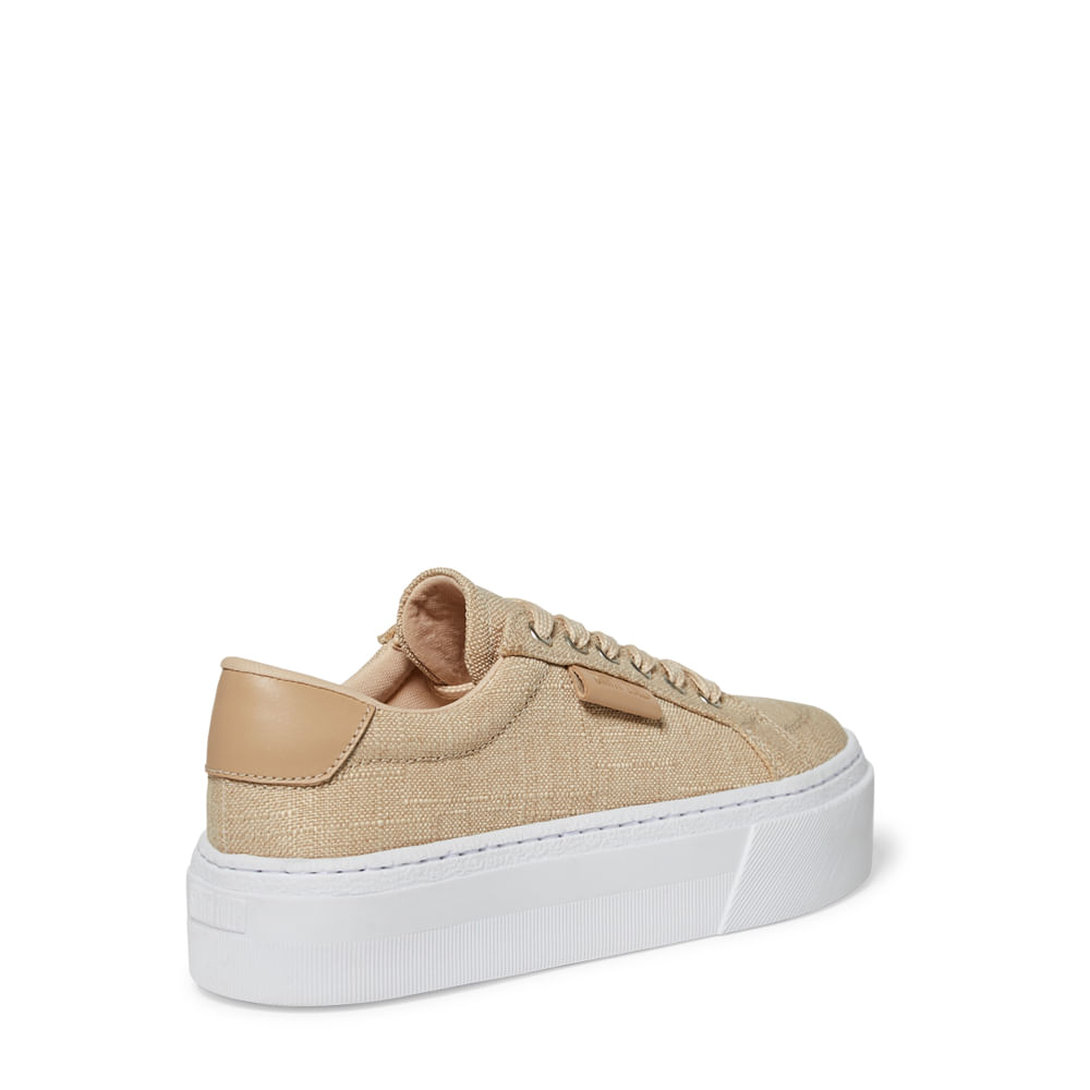 Sandália Espadrille Plataforma Couro Confort Off White