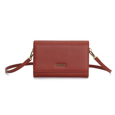 Bolsa Pequena Floater Alça Transversal Marrom