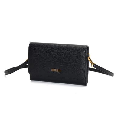 Bolsa Carteira Floater Preta Alça Transversal
