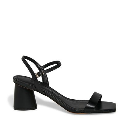 Sandalia couro confort preto