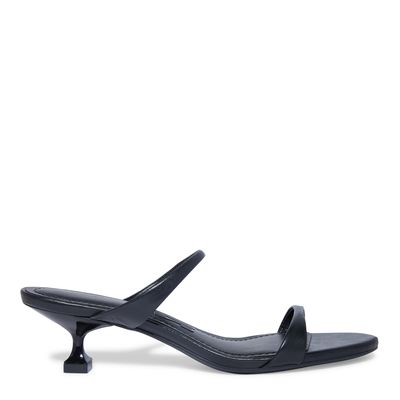 Mule Couro Nobre Preto  Bico Redondo