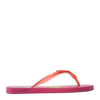 Flip flop borracha rosa neon