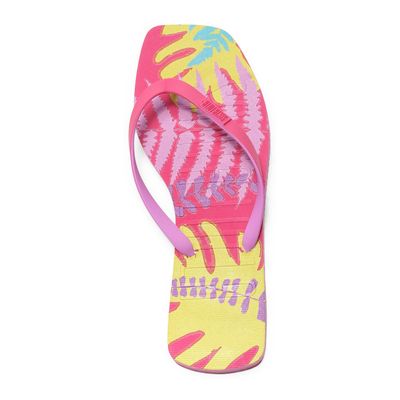 Flip flop borracha rosa neon