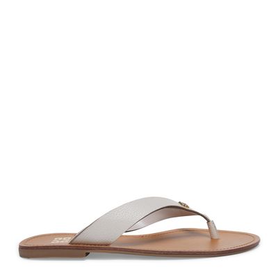 Rasteira Couro Off White