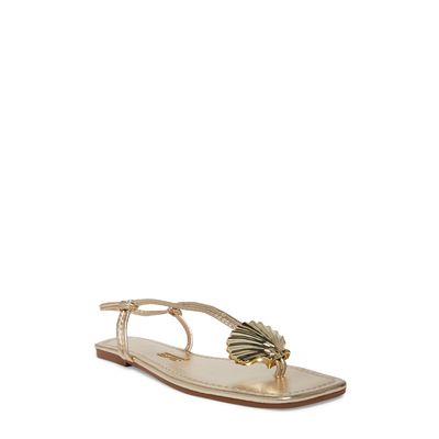 Rasteira Metallic Soft Ouro Light