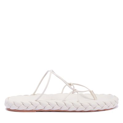 Papete Off White Tiras Cordão
