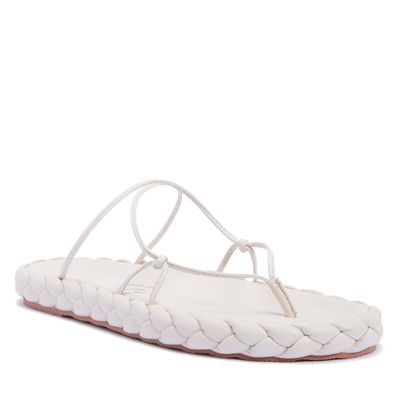 Papete Off White Tiras Cordão