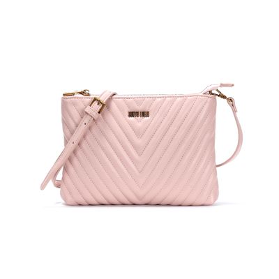 Bolsa Matelassê Pequena Soft Rosê