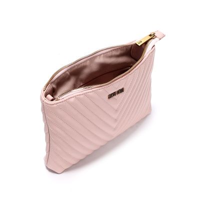 Bolsa Matelassê Pequena Soft Rosê