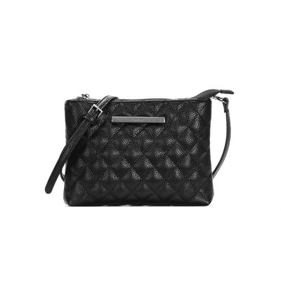 Bolsa Matelassê Transversal Preta