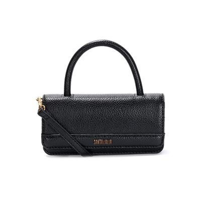 Bolsa Pequena Floater Preta Alça Transversal