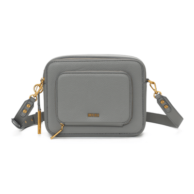 Bolsa Tiracolo Cinza Alça Ajustável