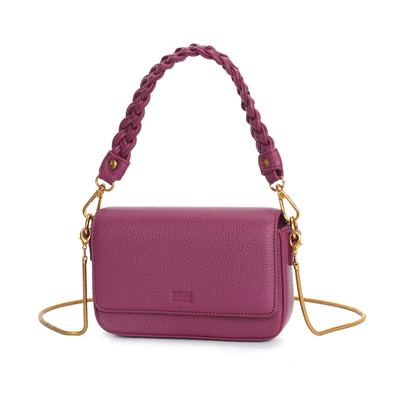 Bolsa Pequena Tiracolo Duas Alças Material Floater Rosa Fúcsia