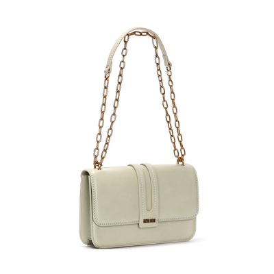 Bolsa Verde Pistache Transversal Alça Corrente