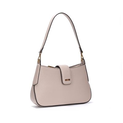 Bolsa Baguete Cinza Alça Transversal Removível