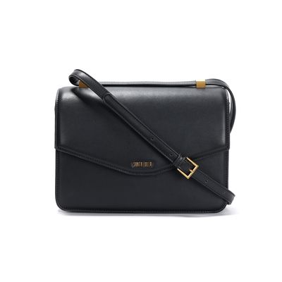 Bolsa Preta Envelope Alça Fivela