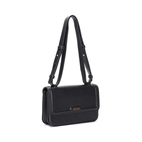 Bolsa Preta Quadrada Transversal