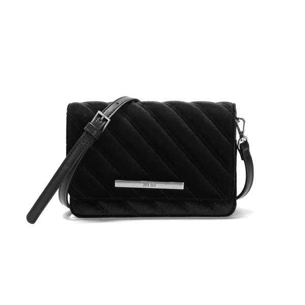 Bolsa Tiracolo Preta Veludo