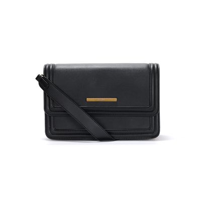 Bolsa Preta Quadrada Alça Transversal