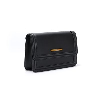 Bolsa Preta Quadrada Alça Transversal