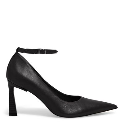 Scarpin Preto Bico Fino Tira