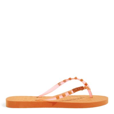 Chinelo Flip Flop Borracha Spike Laranja