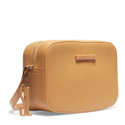 Bolsa Borracha Alça Transversal Bege