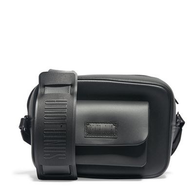Bolsa Pequena Borracha Alça Grossa Preta
