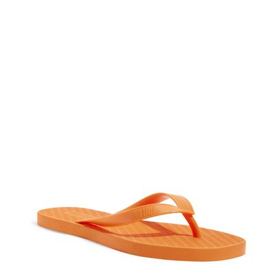 Chinelo Flip Flop Borracha Laranja Bico Redondo