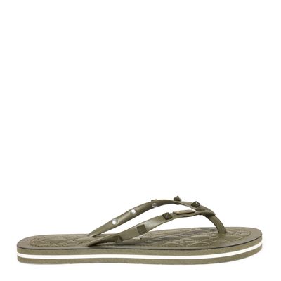 Chinelo Flip Flop Verde Borracha Spike