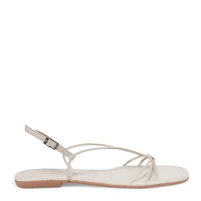 Sandália Rasteira Napa Soft Off White
