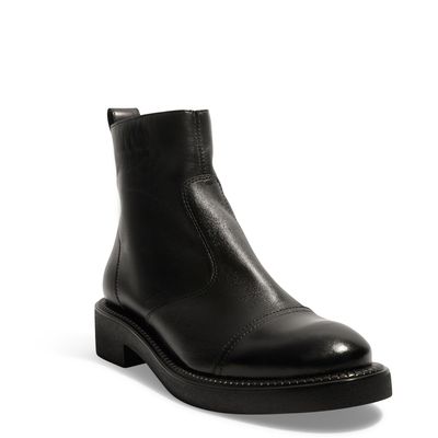 Bota Coturno Couro Pelica Premium Preto