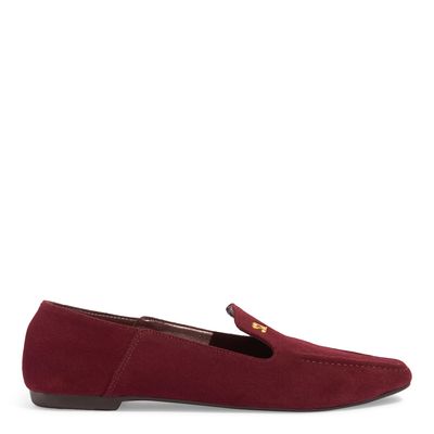Mocassim Couro Camurça Bordô