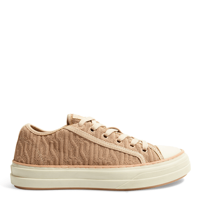 Tênis  Bege Flat Textil