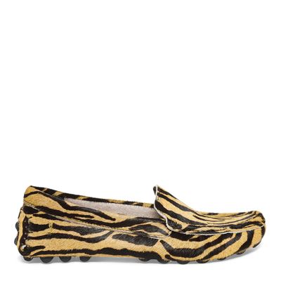 Mocassim Couro Animal Print Tigre
