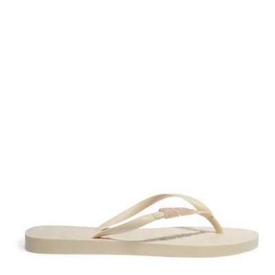 Chinelo Flip Flop Borracha Bege