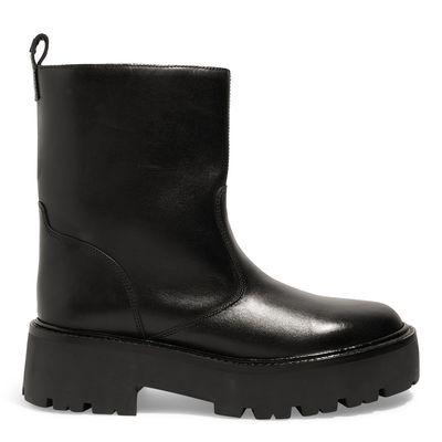 Bota Tratorada Couro Confort Preta