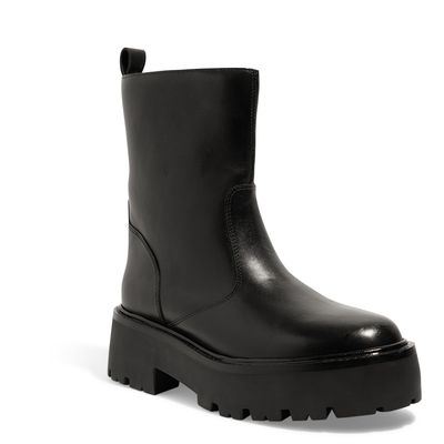 Bota Tratorada Couro Confort Preta