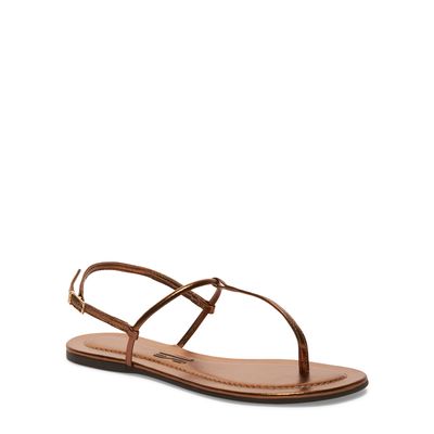 Rasteira Metalizada Bronze